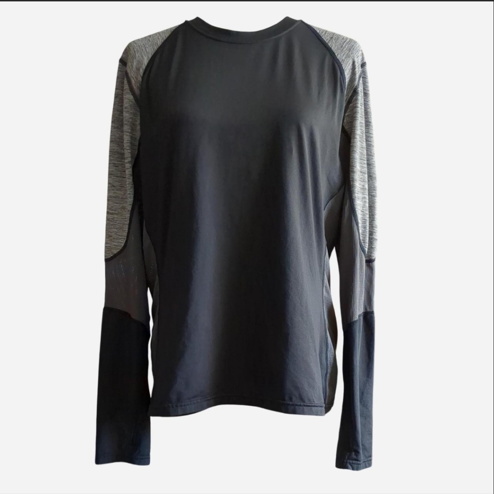 SHE Outdoor BLACK/GRAY Long-sleeved Crew Neck Base Layer Active Wear Women's XL